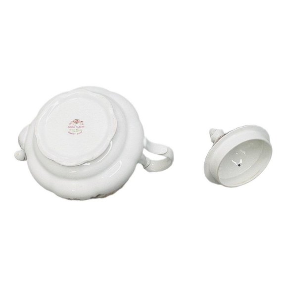 ROYAL ALBERT Dimity Rose Bone China England Teapot and Lid - Picture 8 of 9